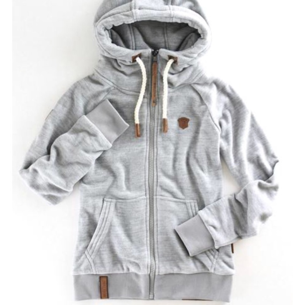 Naketano zip hoodie in grey